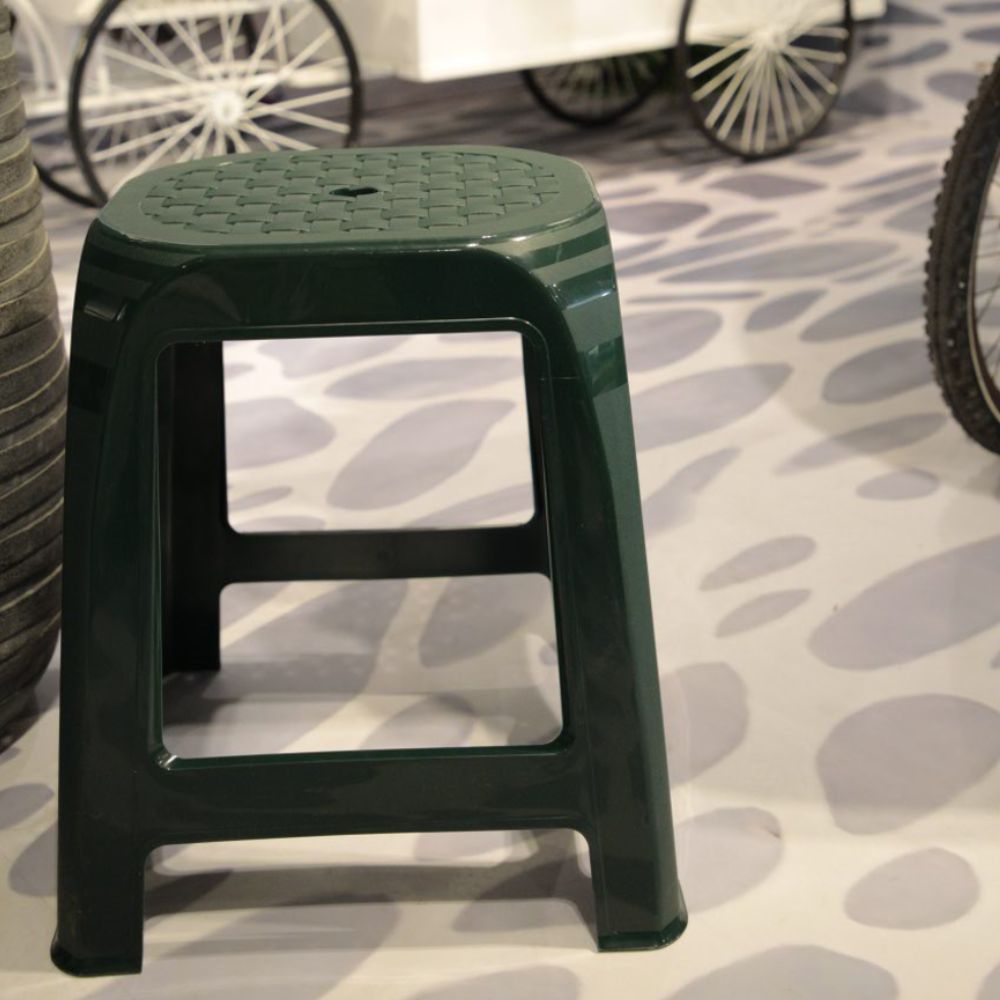 Banco Plástico | 410x357x460mm | Empilhável Resistente Testado 130kg