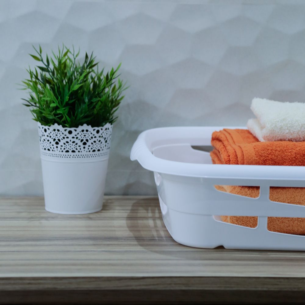 Cesto Baixo Roupa Limpa BeClassic | 650 x 445 x 130mm | Organização e Transporte Fácil