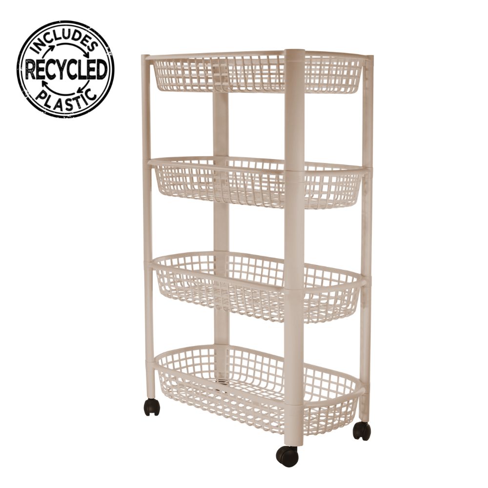 Carrinho de Arrumação Com Rodas | 465 x 260 x 788mm | Versátil, Móvel e Eco-Consciente