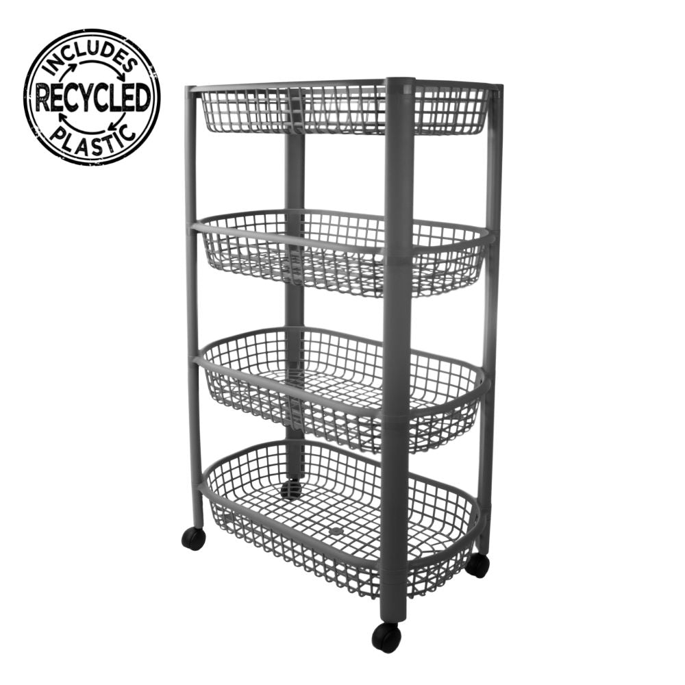 Carrinho de Arrumação Com Rodas | 465 x 260 x 788mm | Versátil, Móvel e Eco-Consciente