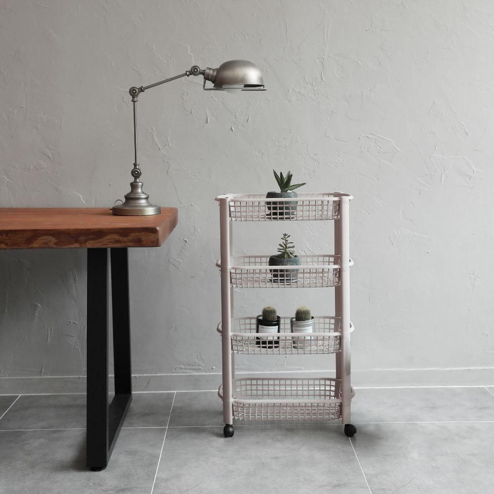 Carrinho de Arrumação Com Rodas | 465 x 260 x 788mm | Versátil, Móvel e Eco-Consciente