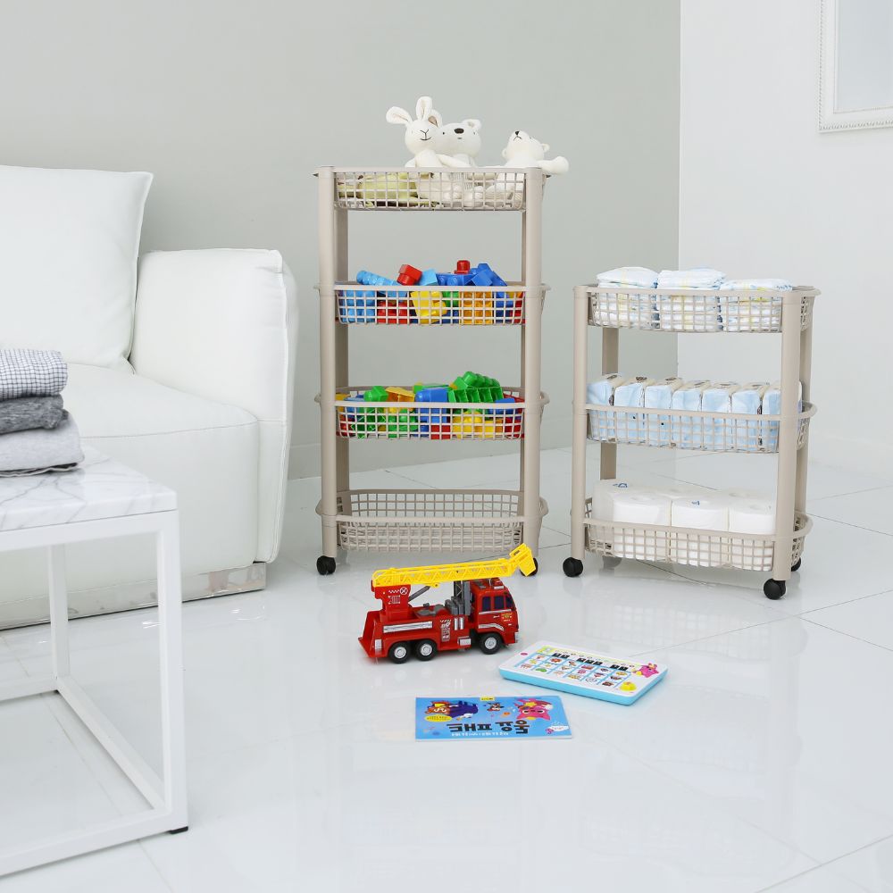 Carrinho de Arrumação Com Rodas | 465 x 260 x 788mm | Versátil, Móvel e Eco-Consciente