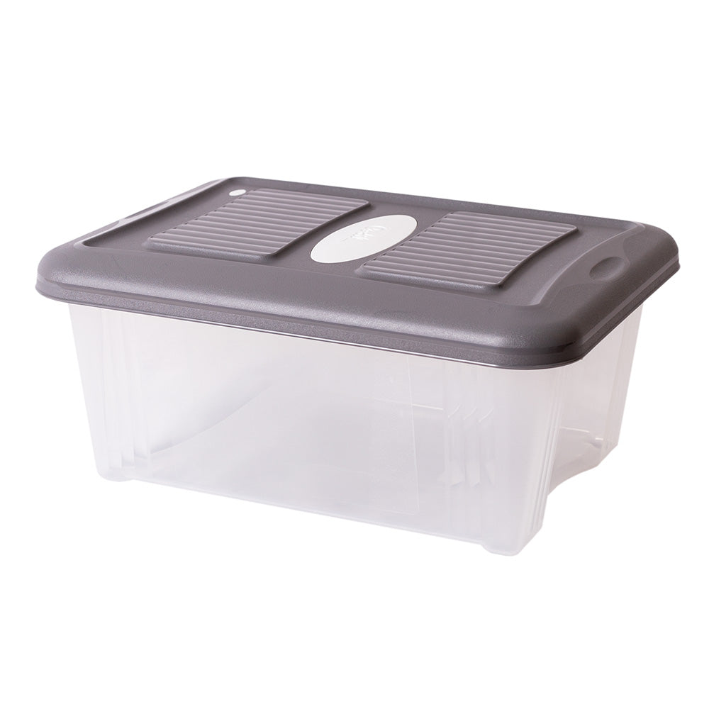 Caixa de Arrumação Pequena | 12L | 390x295x172mm | Organização Empilhável Versátil