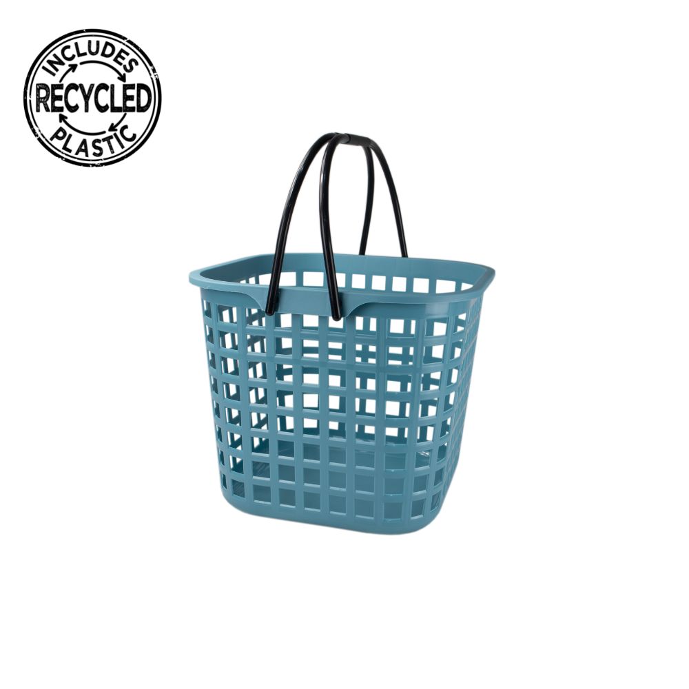 Cesto de Compras | Lavandaria 25L | 340 x 340 x 290mm | Transporte prático e sustentável