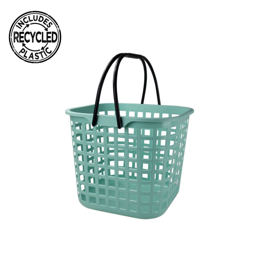 Cesto de Compras | Lavandaria 25L | 340 x 340 x 290mm | Transporte prático e sustentável