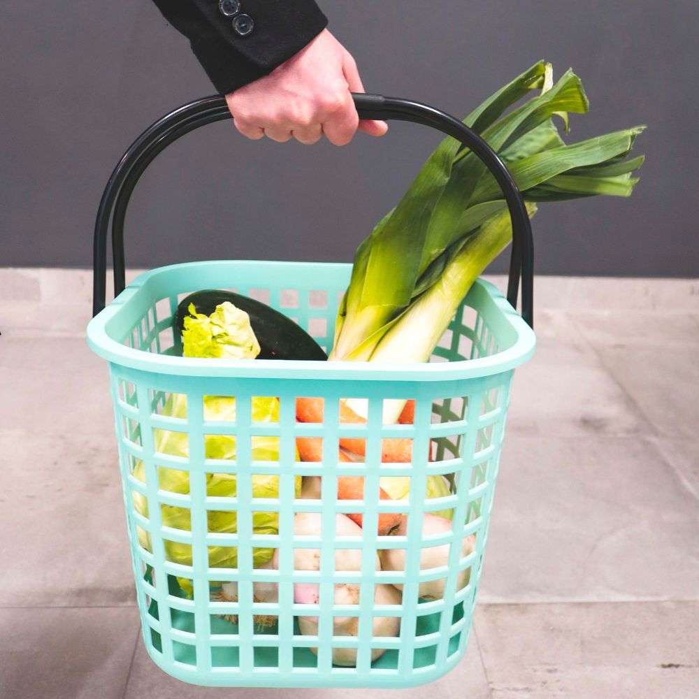 Cesto de Compras 25L | 340 x 340 x 290mm | Transporte prático e sustentável