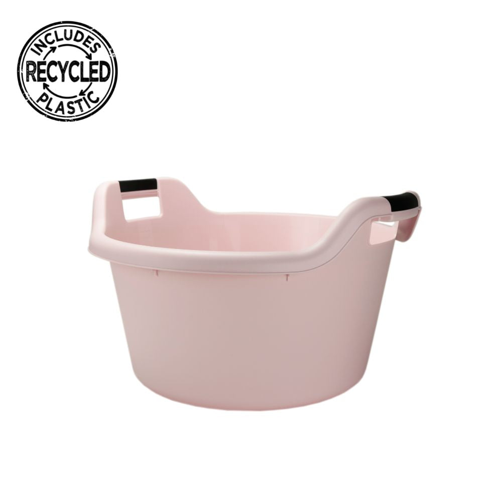 Bacia Redonda OkTop Colors com Pegas | 20L | Ø460x268mm | Grande Capacidade Transporte Fácil