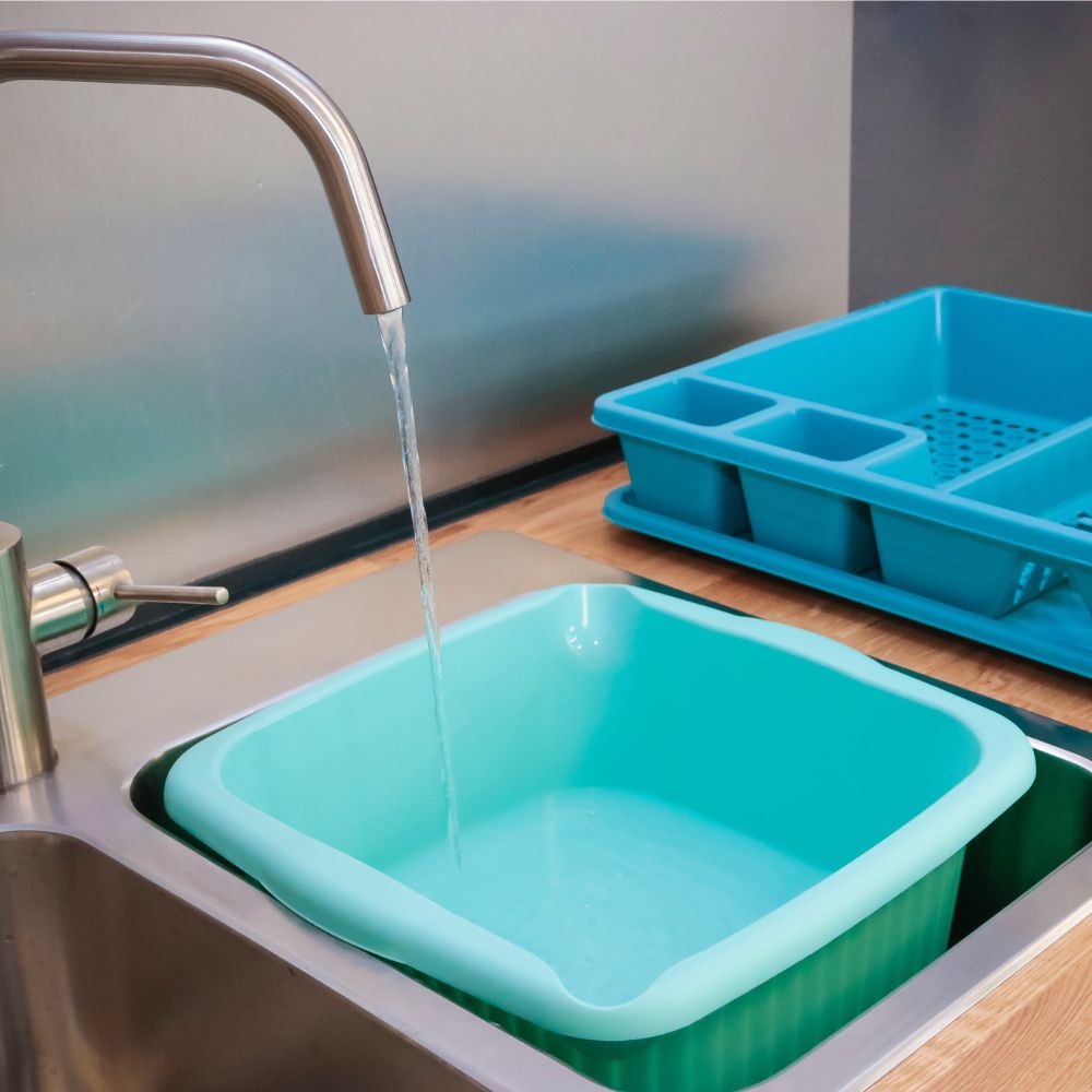 Bacia Quadrada Bac Colors | 10L | 345x345x150mm | Uso Doméstico Colorido Otimização Espaço