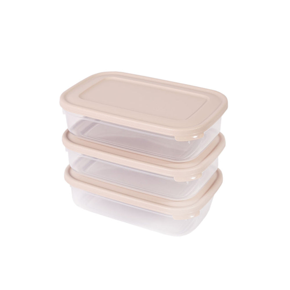 Conjunto de 3 Caixas para Alimentos 1,6L | 235 x 155 x 65mm | Conservação e organização com confiança