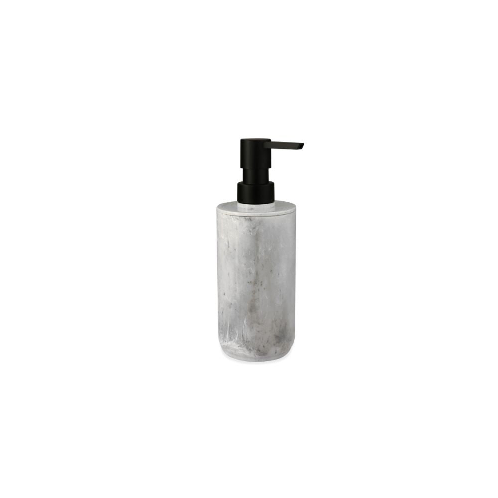 Dispensador Sabonete Líquido Stone | 0.4L | Ø75x200mm | Efeito Mármore Elegante