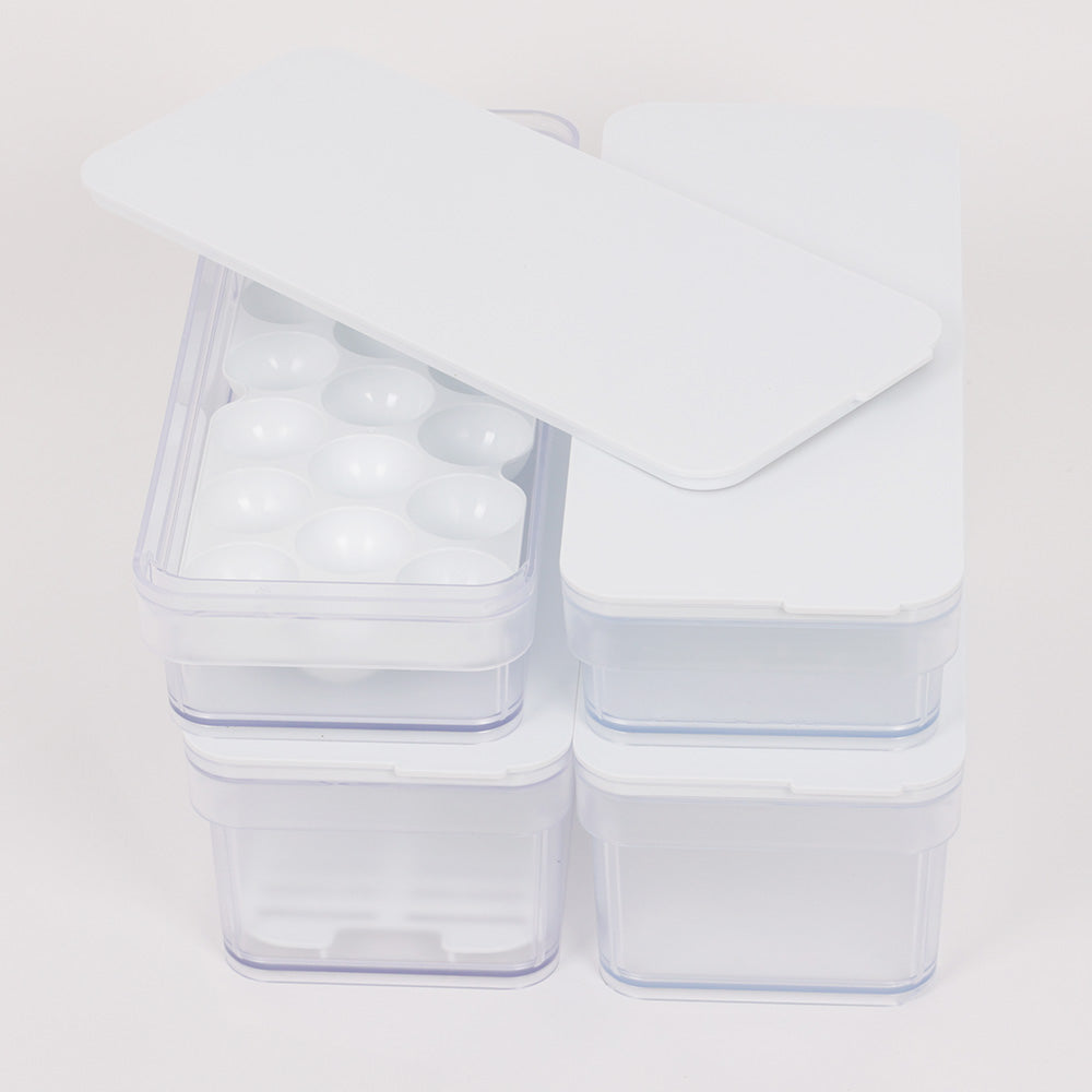 Conjunto de Frigobox organizadores de frigorífico | 4 peças | Transparente, otimiza espaço e prolonga a frescura dos alimentos