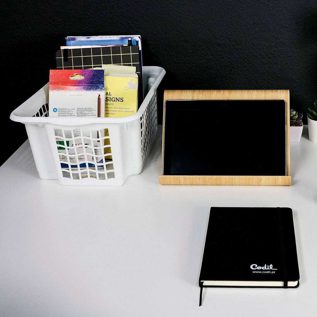 Conjunto 3 Cestos Arrumação Colors | 360x255x160mm | Empilháveis e Organização Vertical