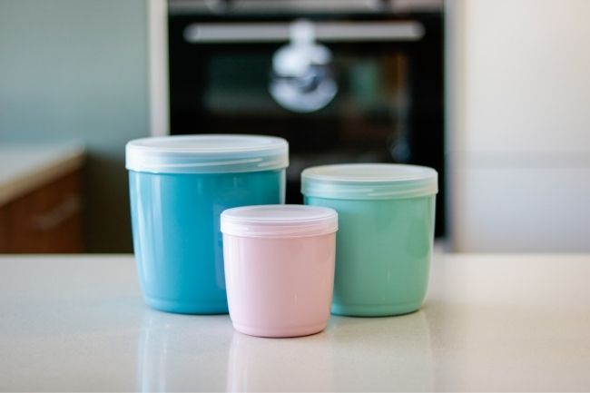 Conjunto de 6 Caixas com Tampa para Snacks | 0,5OL | 95 x 96 mm