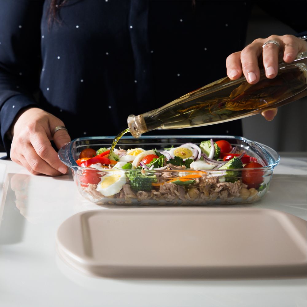Recipiente Vidro Retangular Alimentos | 0.8L & 1.7L | Forno Microondas Congelador | Qualidade Borosilicato