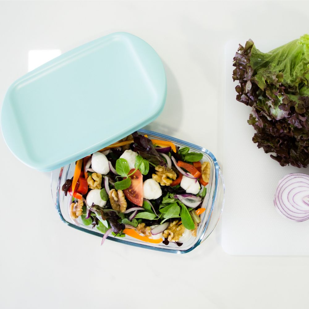 Recipiente Vidro Retangular Alimentos | 0.8L & 1.7L | Forno Microondas Congelador | Qualidade Borosilicato