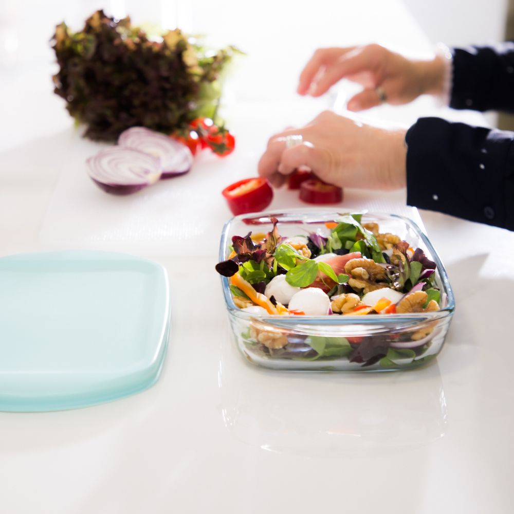 Recipiente Vidro Retangular Alimentos | 0.8L & 1.7L | Forno Microondas Congelador | Qualidade Borosilicato