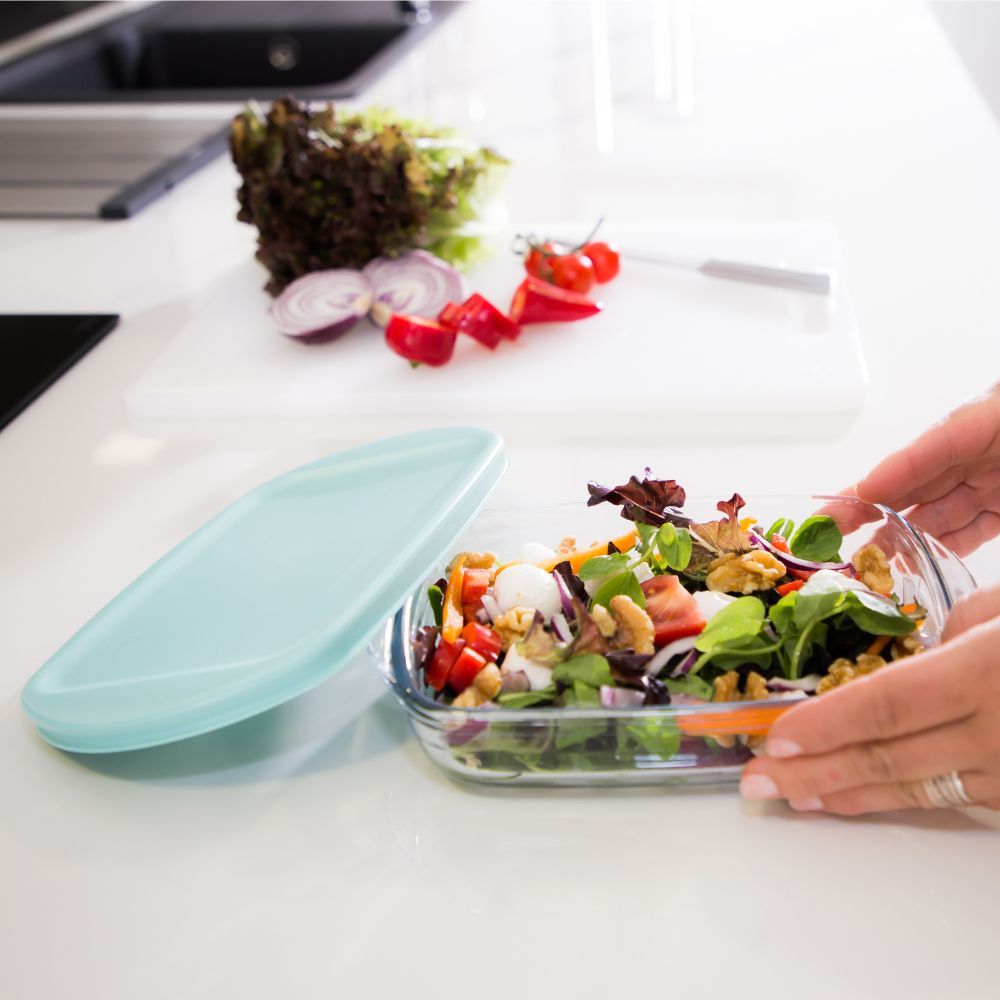 Recipiente Vidro Retangular Alimentos | 0.8L & 1.7L | Forno Microondas Congelador | Qualidade Borosilicato