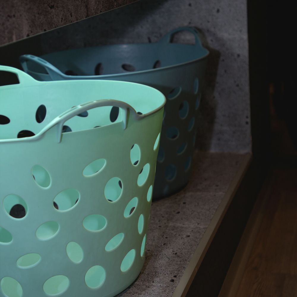 Cesto Flexível Aberto | 42L | Ø430x310mm | Transporte Multiuso Leve e Ventilado