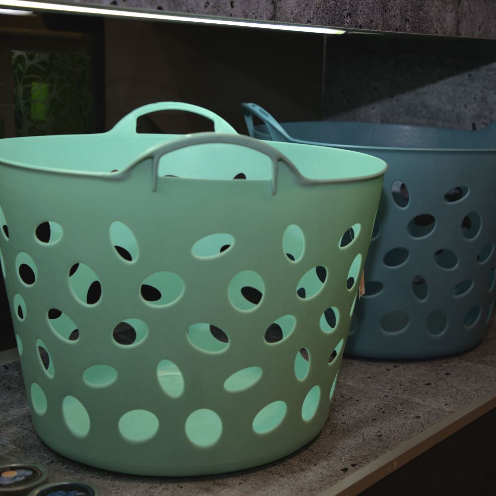 Cesto Flexível Aberto | 42L | Ø430x310mm | Transporte Multiuso Leve e Ventilado