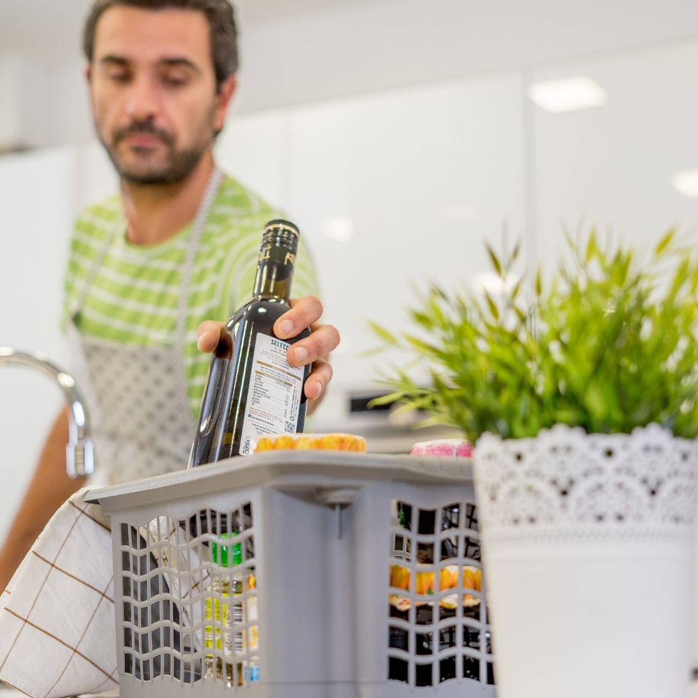 Conjunto 3 Cestos Arrumação BeClassic| 360x255x160mm | Empilháveis e Organização Vertical