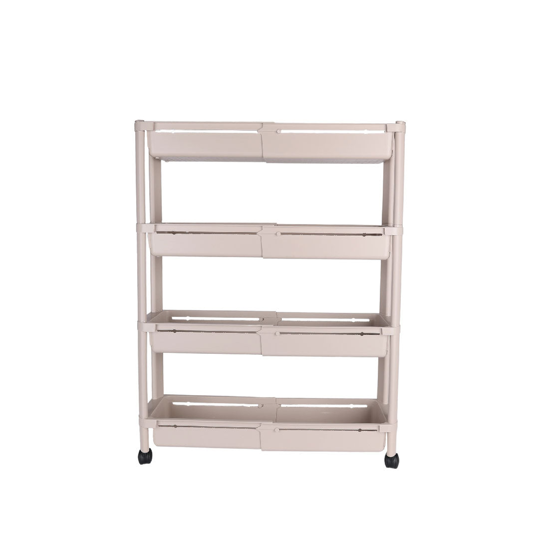 Snap&Stack Carrinho Modular | Extensível 375-600mm | Armazenamento Vertical Adaptável