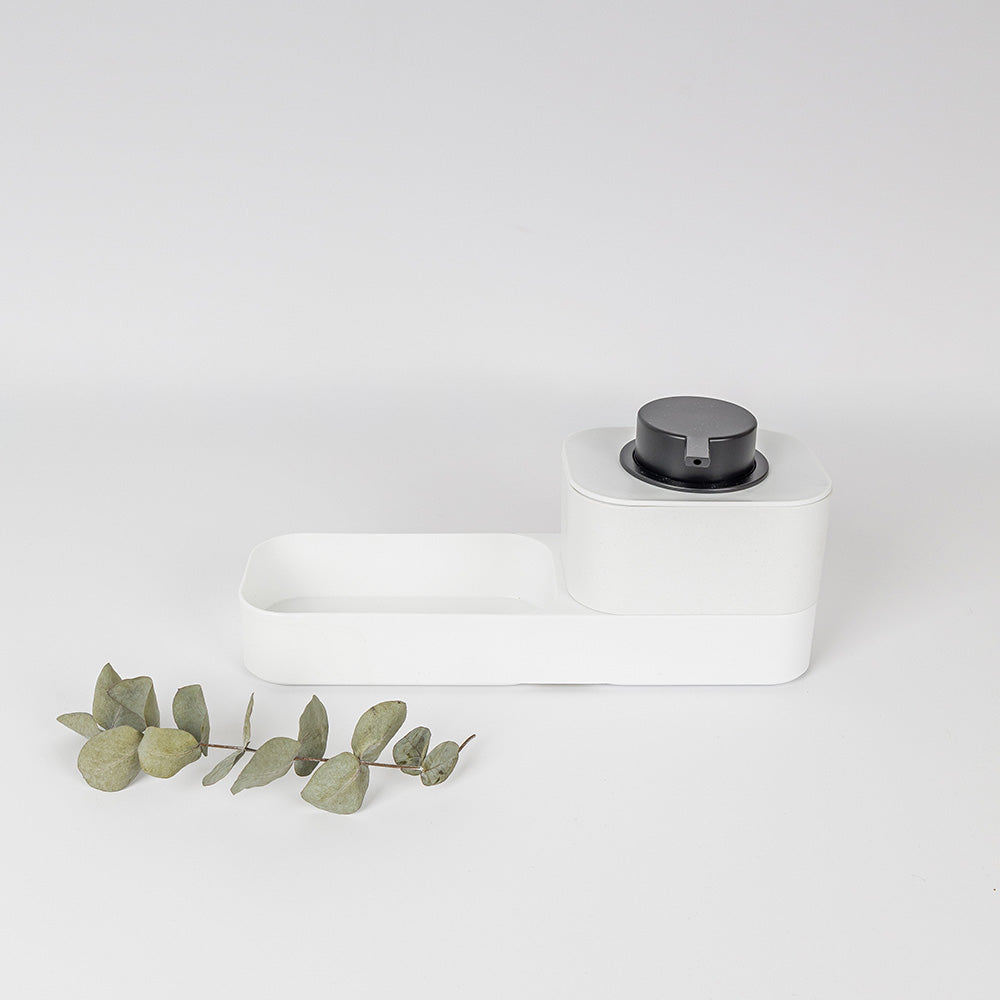 Conjunto Stuff Organizador | Com Doseador Sabonete | Elegante para Casa de Banho/Cozinha