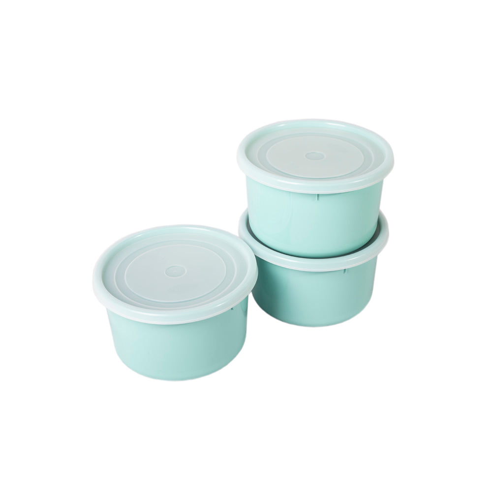 Conjunto 3 Caixas Alimentos Redondas Colors | 1.2L e 2.1L | Herméticas e Vibrantes