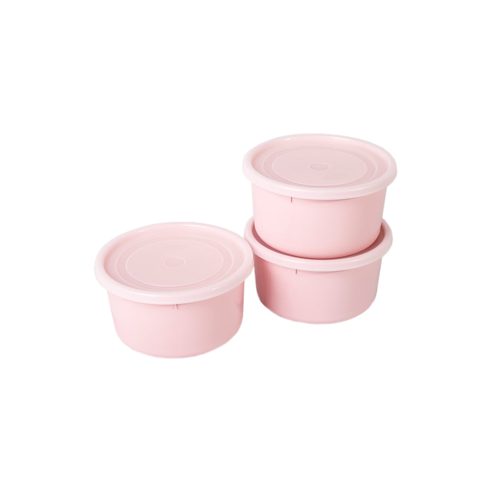 Conjunto 3 Caixas Alimentos Redondas Colors | 1.2L e 2.1L | Herméticas e Vibrantes