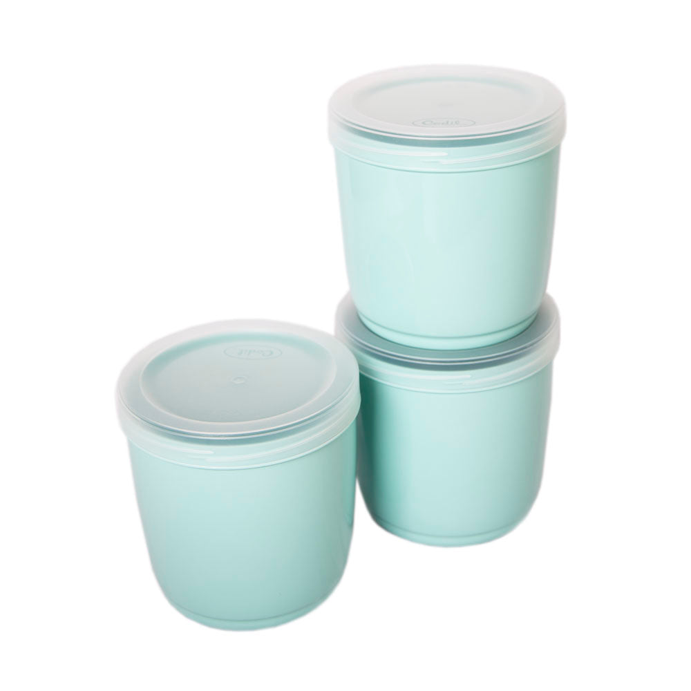 Conjunto de 3 caixas Snacks Com Tampa de Rosca | 1L ou 1,7L