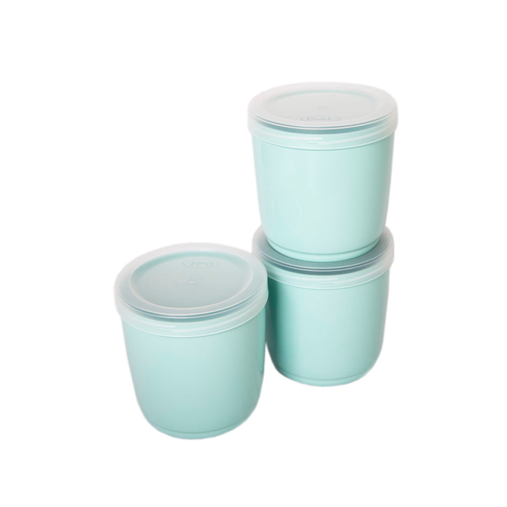 Conjunto de 3 caixas Snacks Com Tampa de Rosca | 1L ou 1,7L