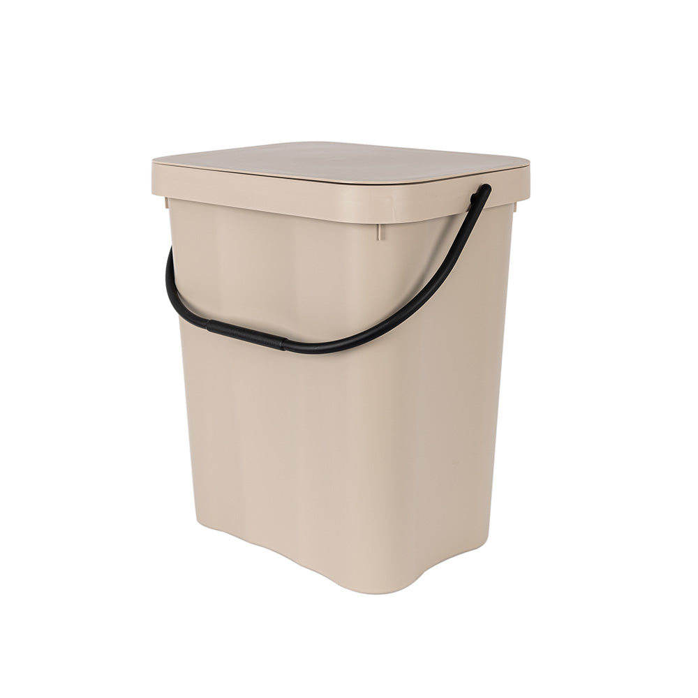 Caixote lixo retangular, com pega movel e tampa