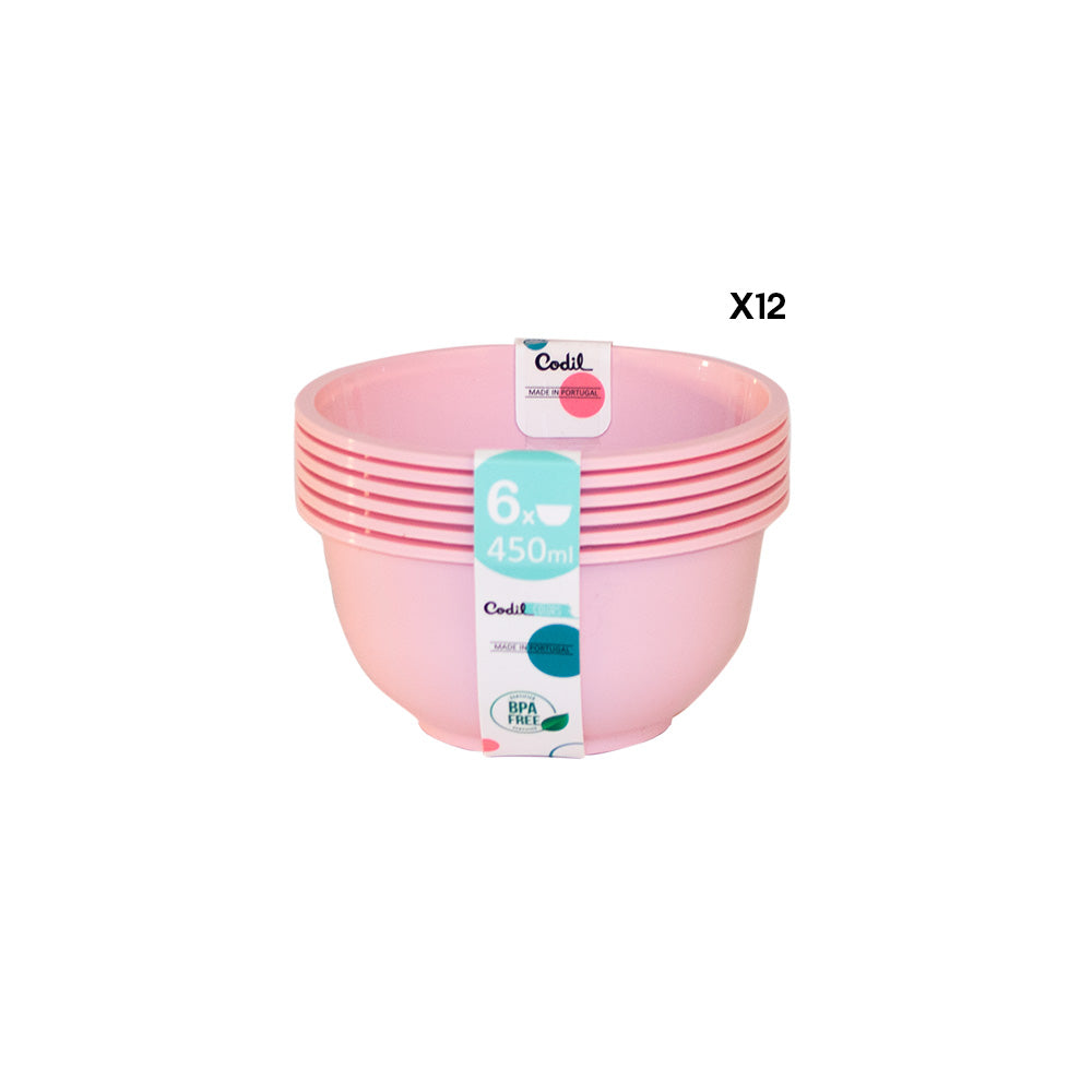 Conjunto 12 Round Bowls | 0.45L | Ø124 x 61mm | Servir Snacks e Sobremesas