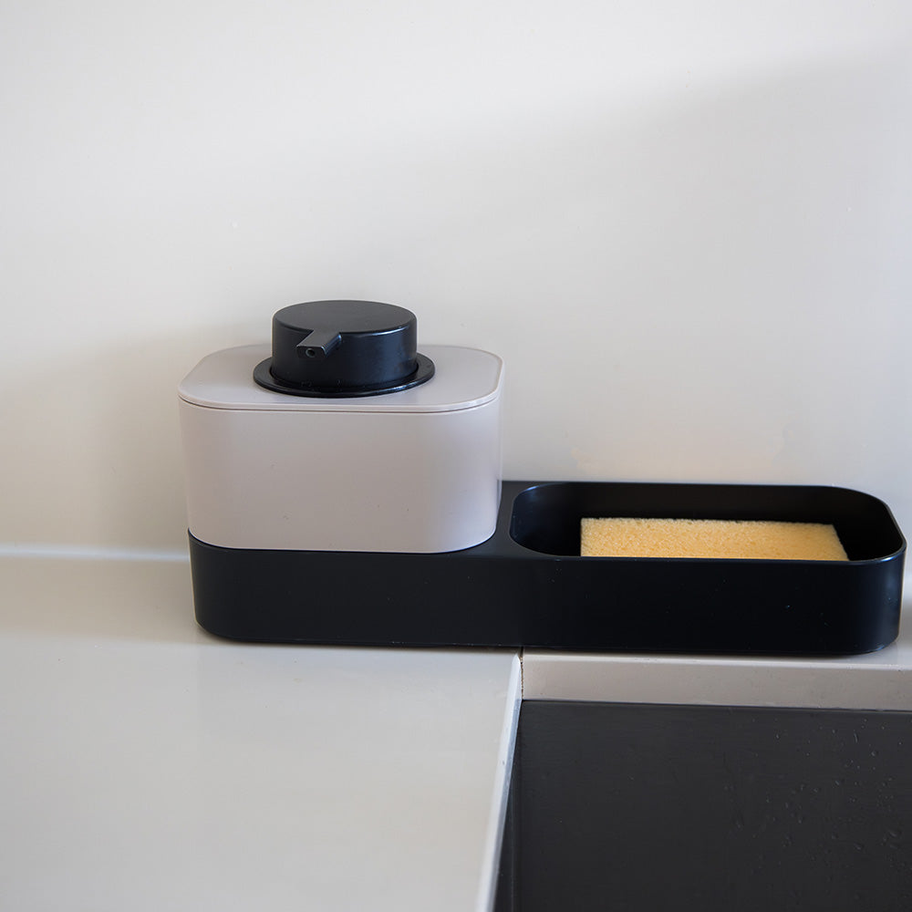 Conjunto Stuff Organizador | Com Doseador Sabonete | Elegante para Casa de Banho/Cozinha