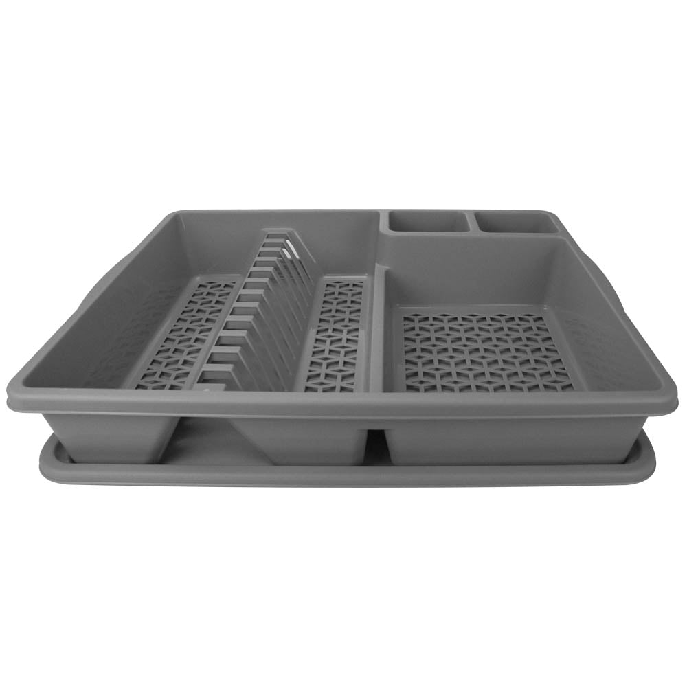 Escorredor de Louça Com Tabuleiro | 12 Pratos | 475x380x90mm | Organização e Secagem Cozinha