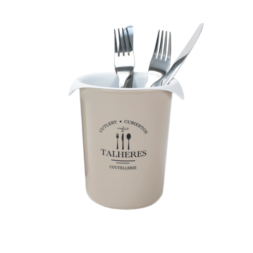 Escorredor Talheres BeClassic | 0.85L | Ø125x132mm | Organização Duradoura Bancada