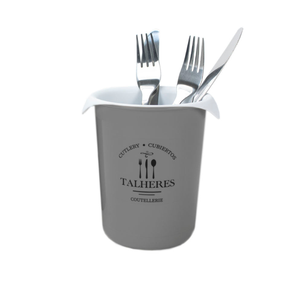 Escorredor Talheres BeClassic | 0.85L | Ø125x132mm | Organização Duradoura Bancada