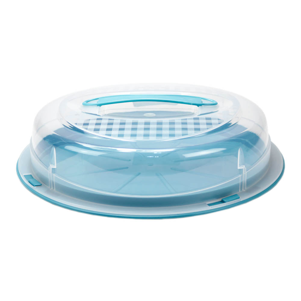 Porta Bolos Colors | Ø350 x 90mm | Base Reversível e Transporte Seguro com Travas