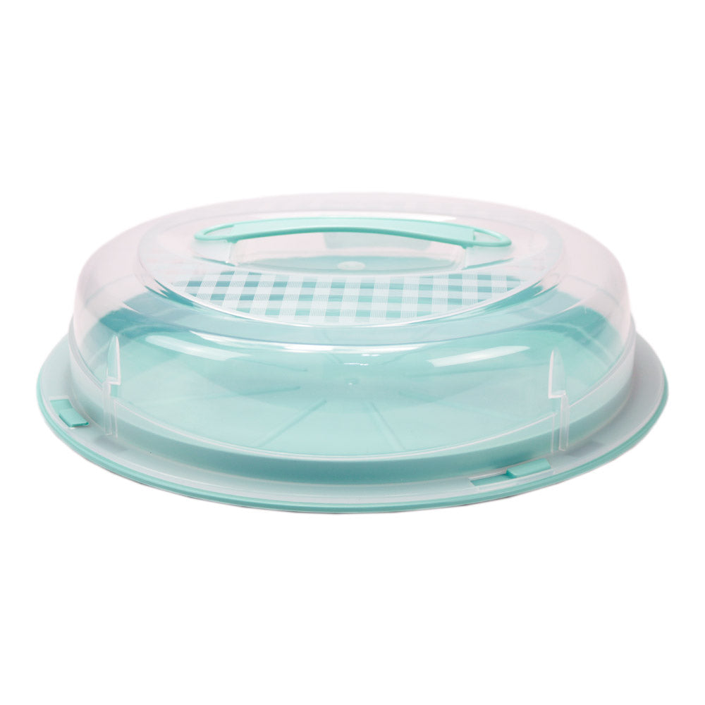 Porta Bolos Colors | Ø350 x 90mm | Base Reversível e Transporte Seguro com Travas