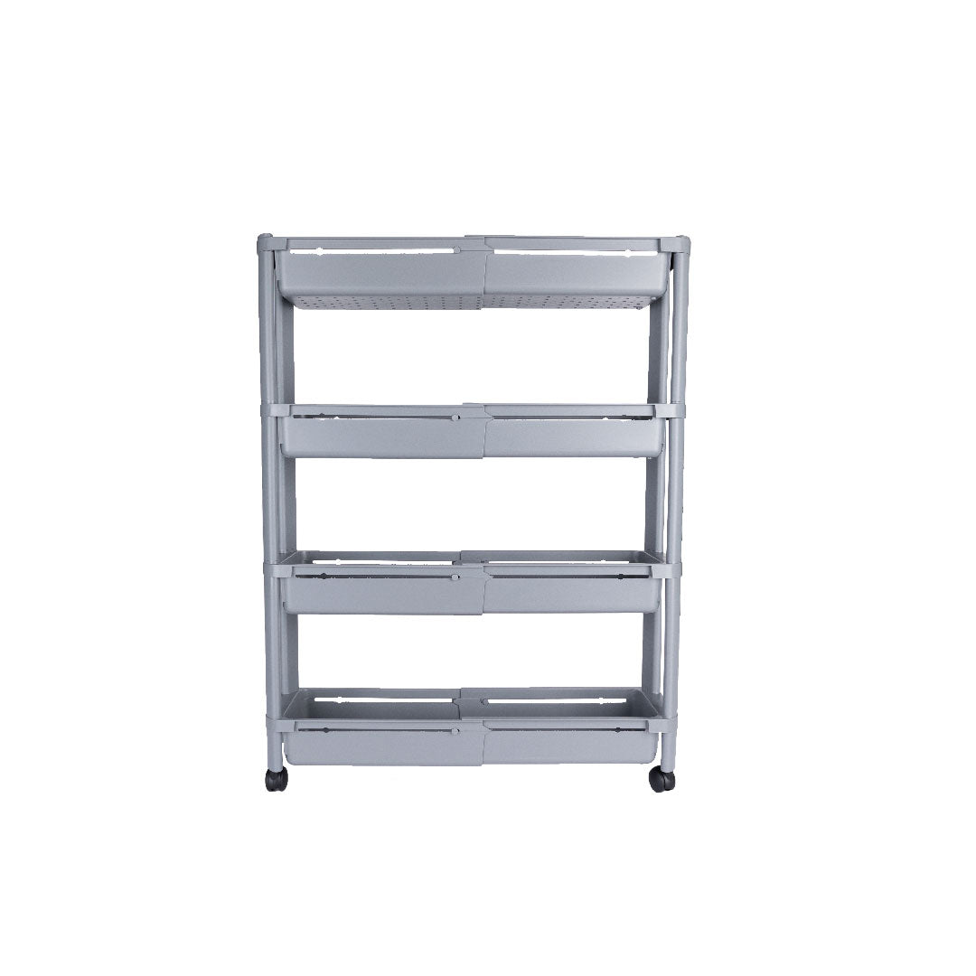 Snap&Stack Carrinho Modular | Extensível 375-600mm | Armazenamento Vertical Adaptável