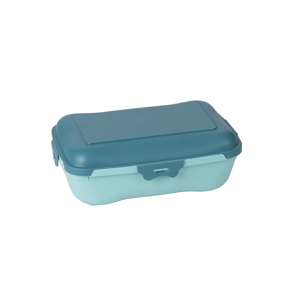 Marmita com Divisória e Talheres | 0.9L | 203x143x70mm | Hermética e Completa