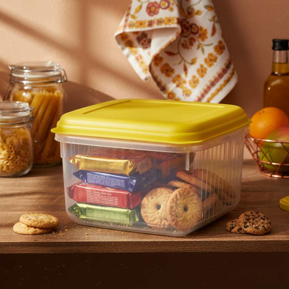 Caixa para Alimentos Quadrada Grande | 6L | 245 x 245 x 156mm