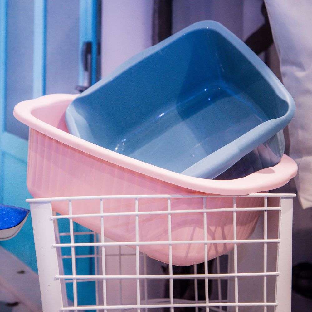 Bacia Retangular Bac Colors | 15L | 465x350x155mm | Uso Doméstico Colorido Otimização Espaço