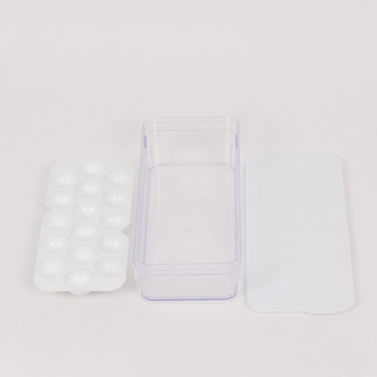 Conjunto de Frigobox PM Ovos | 3 peças | Armazenamento seguro, empilhável e higiénico para até 48 ovos