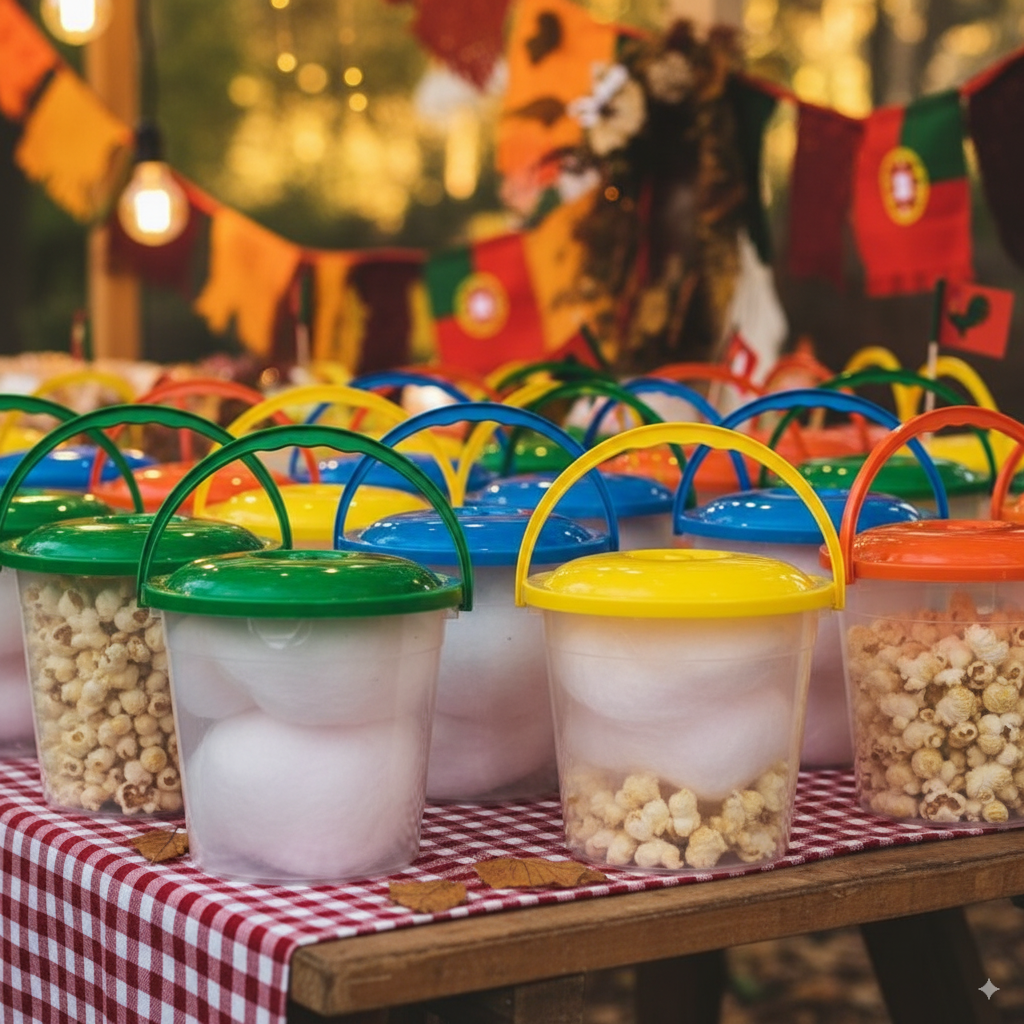 Balde Popcorn 1,25L | Design Discreto e Prático para Cada Ocasião