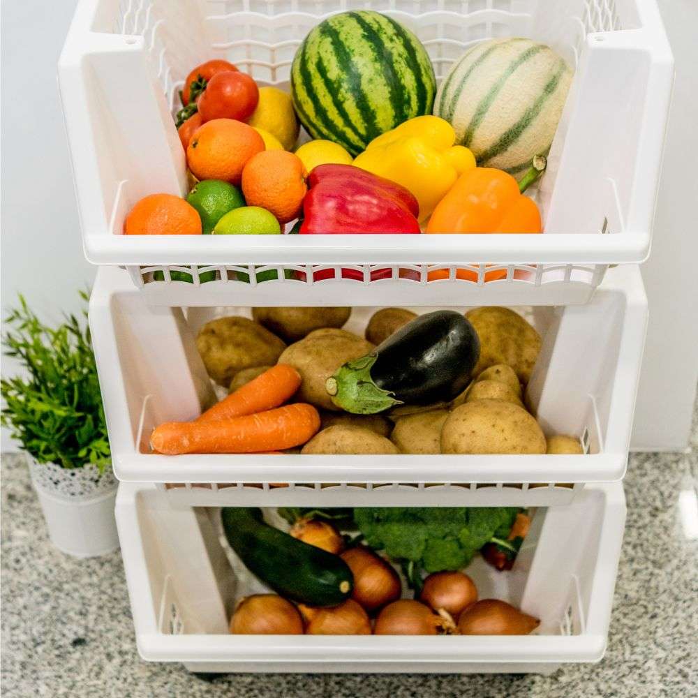 Carrinho de Arrumação Com Rodas | 460 x 380 x 700mm | Modular e Versátil para Cozinha