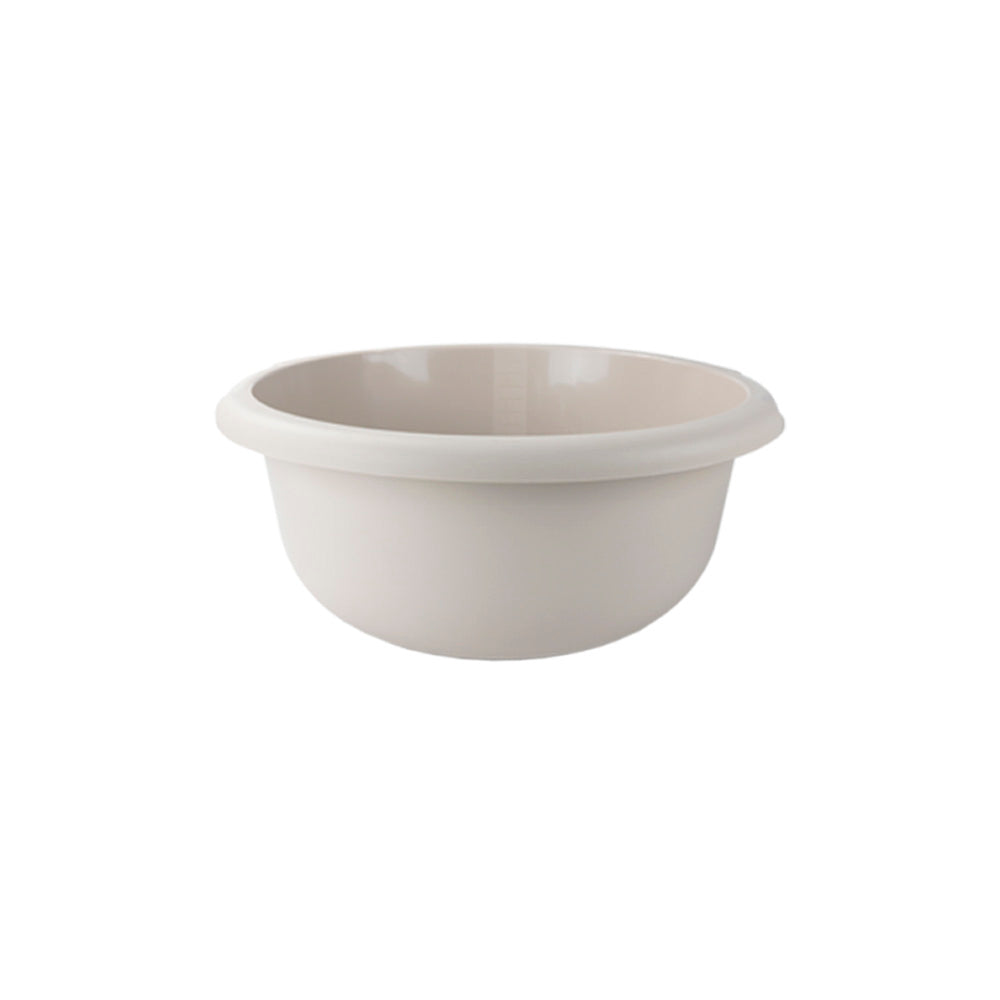 bacia branca com 340mm de diametro, em fundo branco